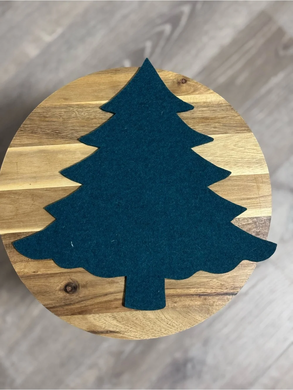 NEW Graf Lantz Merino Wool Tree Trivet Kombu Green